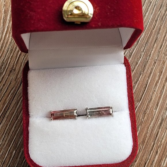 Natural Watermelon Tourmaline, Afghan, 2.5 CT, 14 KT gold setting - Picture 3 of 4